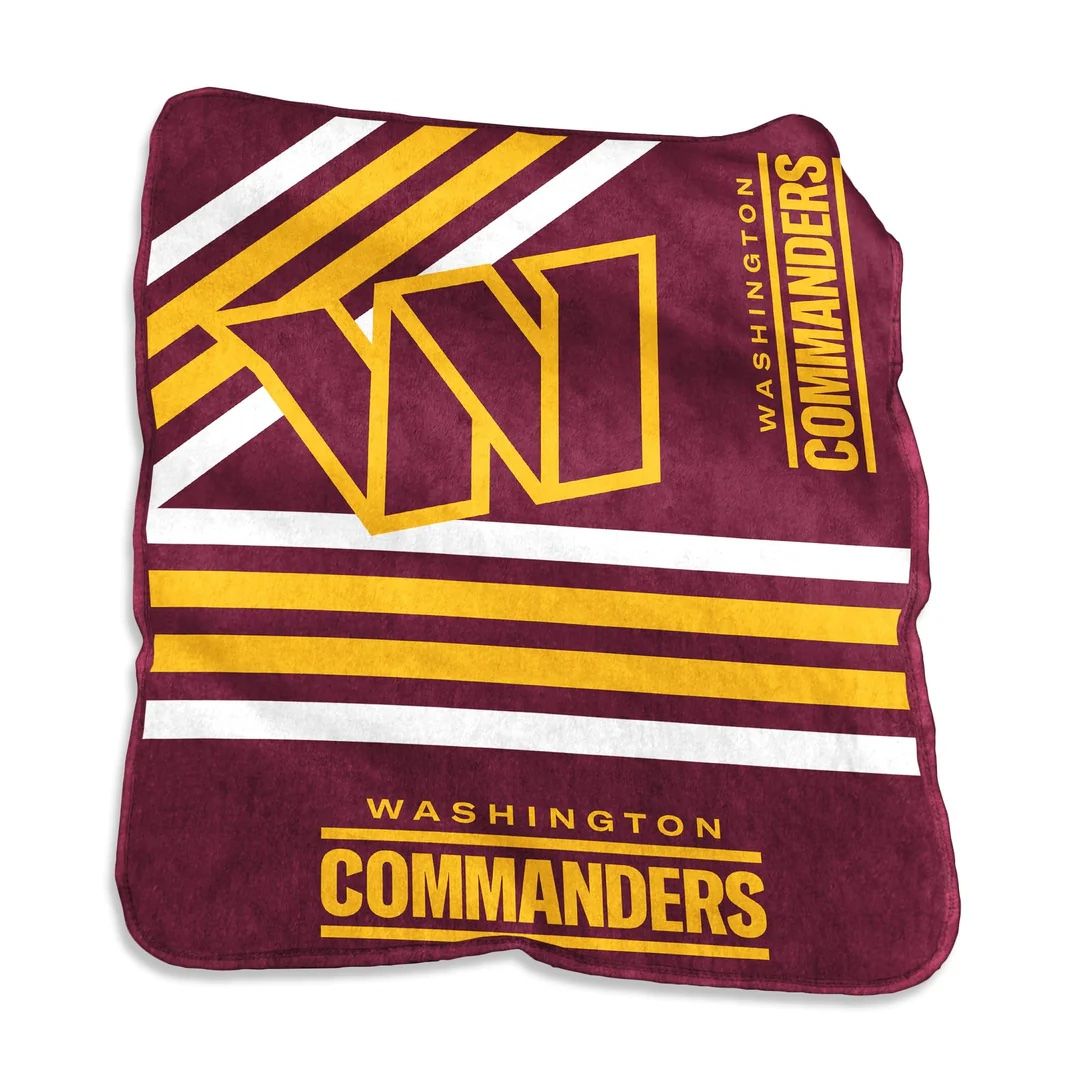 Washington Commanders 50'' x 60'' Plush Raschel Throw Blanket