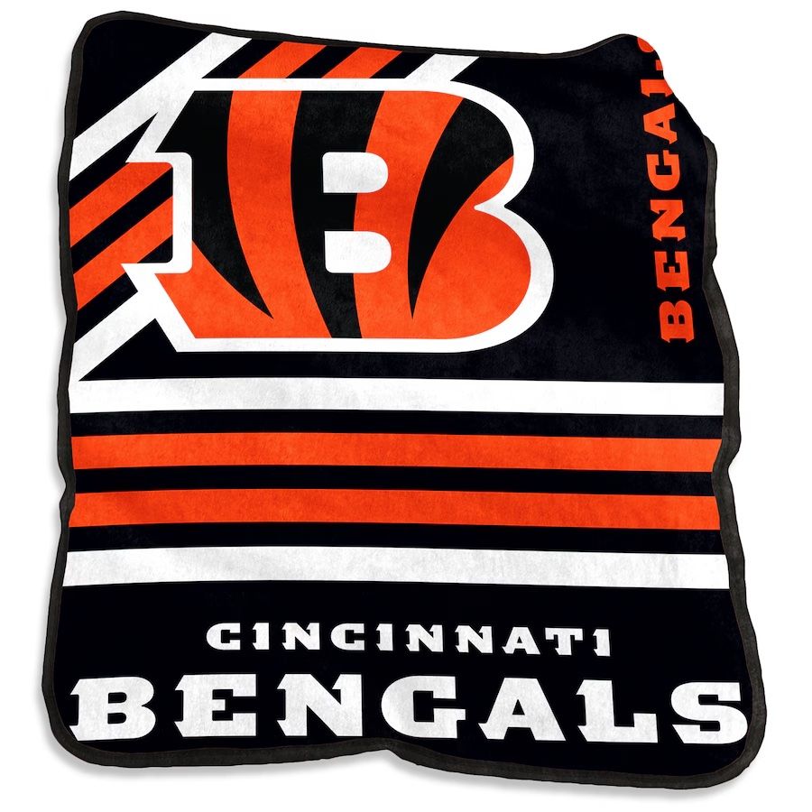 Cincinnati Bengals 50'' x 60'' Plush Raschel Throw Blanket