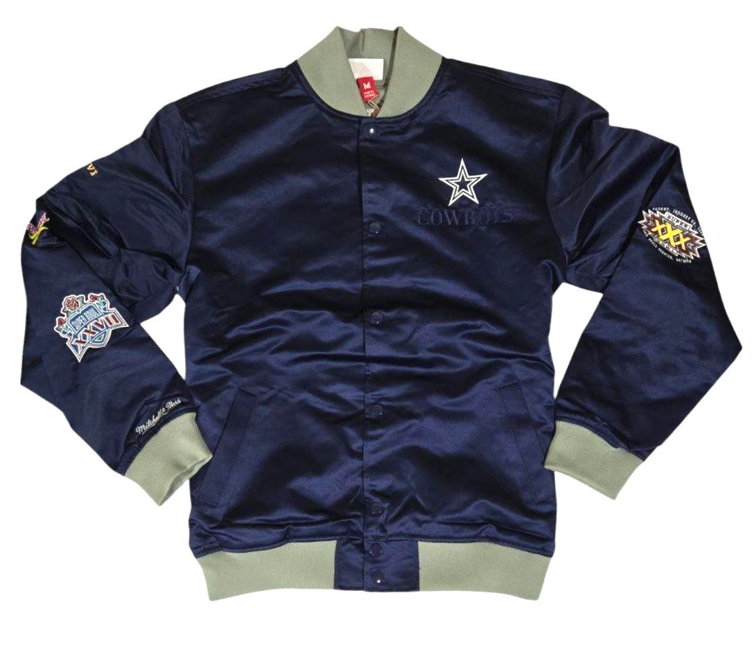 Dallas Cowboys Men’s Mitchell & Ness NFL Heavyweight Satin Jacket