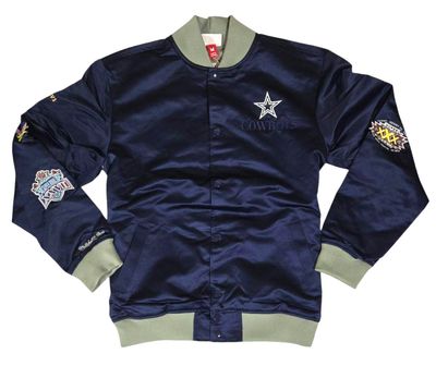Dallas Cowboys Men’s Mitchell & Ness NFL Heavyweight Satin Jacket