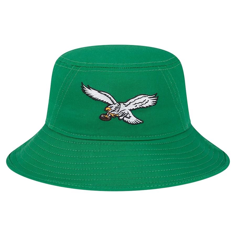 Philadelphia Eagles Men's Retro Kelly Green New Era Main Bucket Hat