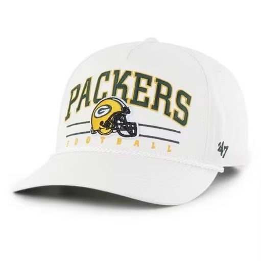 Green Bay Packers Men’s White 47 Hitch Adjustable Hat Green Bay Packers Men’s White 47 Hitch Adjustable Hat
