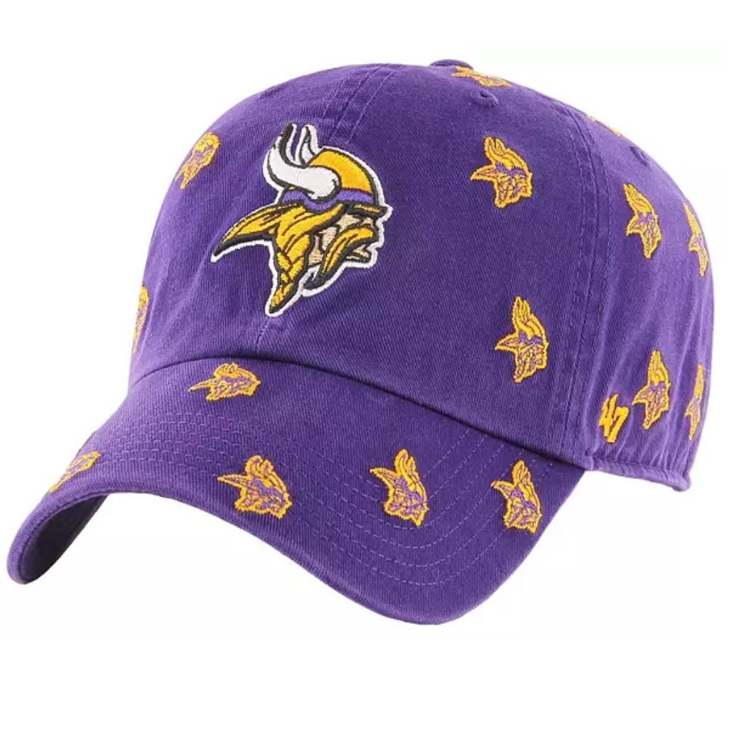 Minnesota Vikings Women's Purple 47 Brand Confetti Clean Up Adjustable Hat