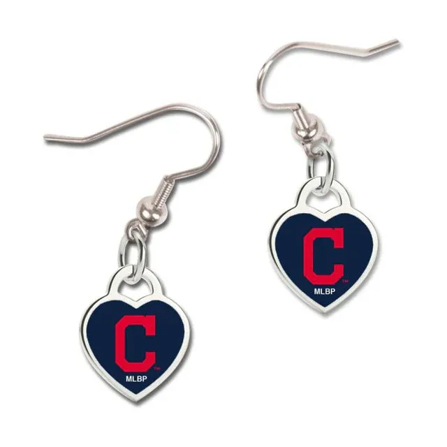 Cleveland Guardians Heart Dangle Earrings
