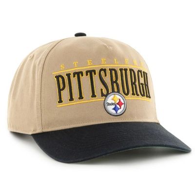 Pittsburgh Steelers Men’s Khaki 47 Brand Hitch Adjustable Hat