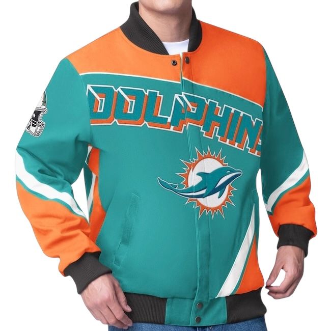 Miami Dolphins Men’s G-III Heavyweight Extreme Maximum Racing Jacket