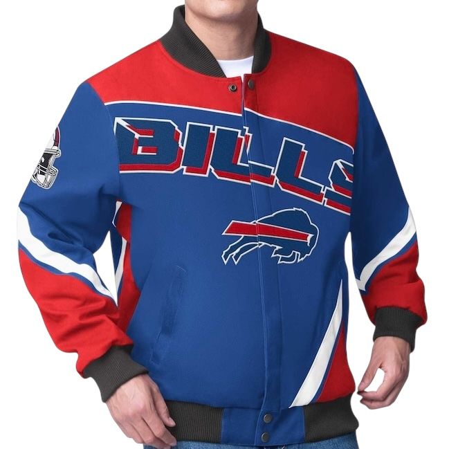 Buffalo Bills Men’s G-III Heavyweight Extreme Maximum Racing Twill Jacket