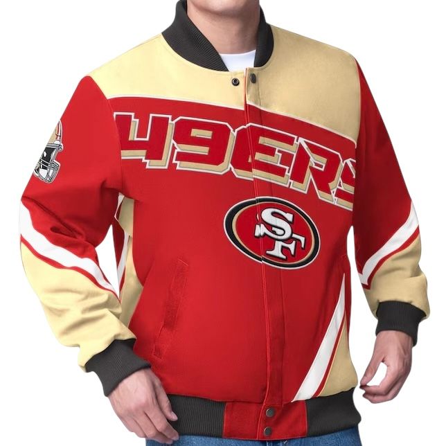 San Francisco 49ers Men’s G-III Heavyweight Extreme Maximum Racing Full-Button Jacket