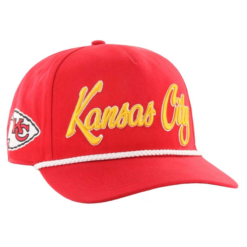 Kansas City Chiefs Men’s Red Overhand Script 47 Hitch Snapback Hat