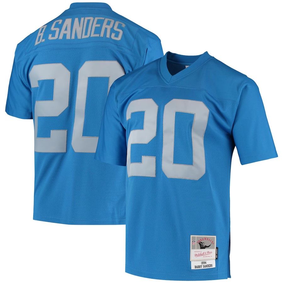 Detroit Lions Barry Sanders 1994 Blue Men's Mitchell & Ness Legacy Jersey