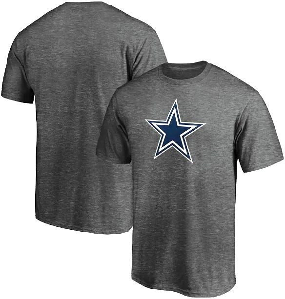 Dallas Cowboys Men’s Gray Logo Premiere Bi-Blend Short Sleeve Shirt