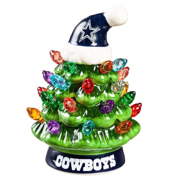 Dallas Cowboys 4" Ceramic LED Christmas Tree