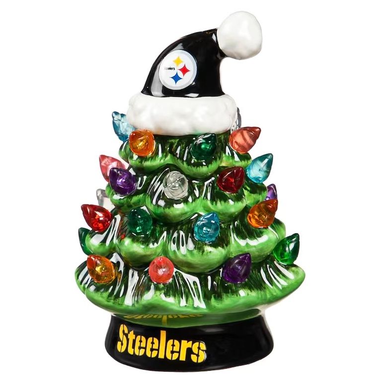 Pittsburgh Steelers 4" Ceramic LED Christmas Tree