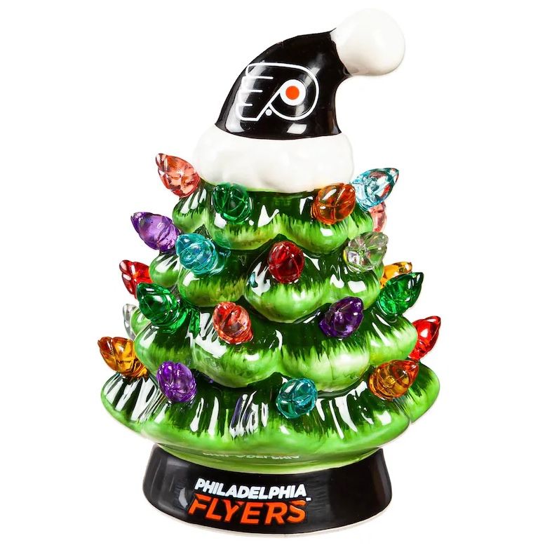 Philadelphia Flyers 4 Philadelphia Flyers 4" Ceramic LED Christmas Tree