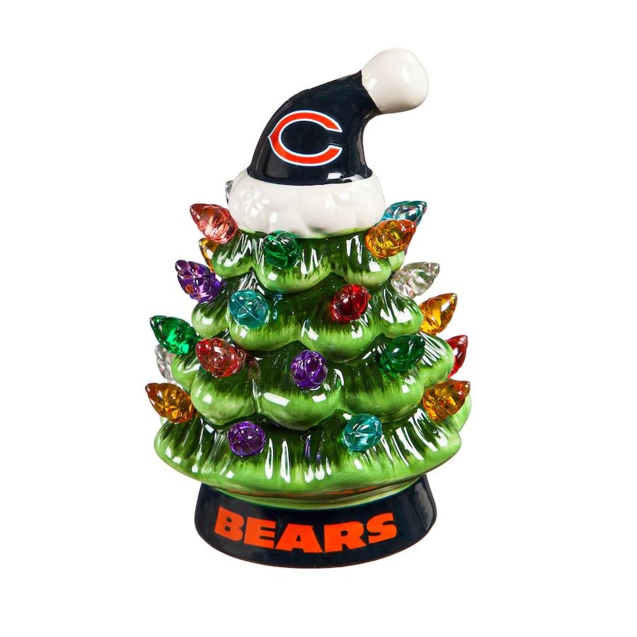 Chicago Bears 4" Ceramic LED Christmas Tree