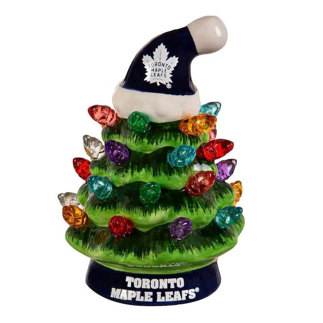 Toronto Maple Leafs 4 Toronto Maple Leafs 4" Ceramic LED Christmas Tree