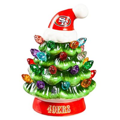 San Francisco 49ers 4" Ceramic LED Christmas Tree