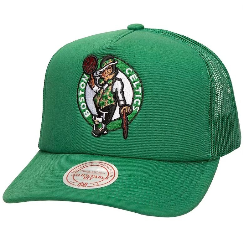 Boston Celtics Men’s Green Mitchell & Ness Evergreen Trucker Adjustable Hat