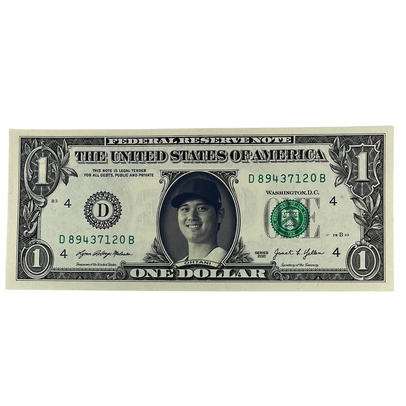 Shohei Ohtani Famous Face Dollar Bill