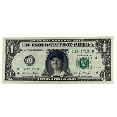 Shohei Ohtani Famous Face Dollar Bill