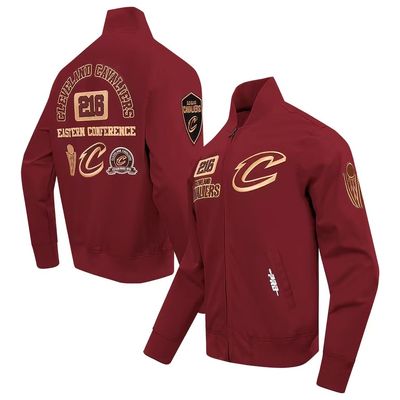 Cleveland Cavaliers Men's Wine Pro Standard Area Code Area Code Full-Zip Jacket