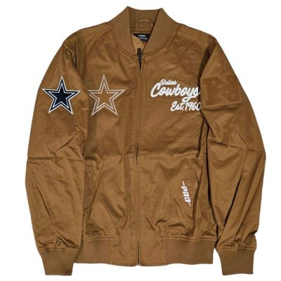 Dallas Cowboys Men’s Clay Brown Pro Standard Full Zip Jacket Dallas Cowboys Men’s Clay Brown Pro Standard Full Zip Jacket