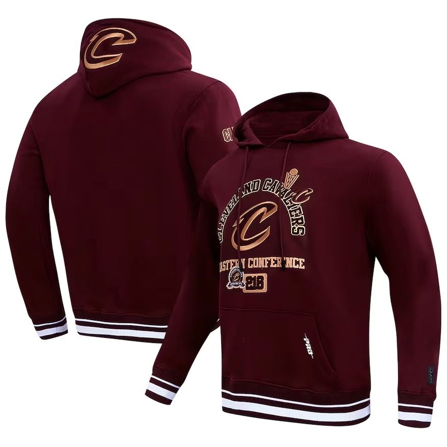 Cleveland Cavaliers Men's Wine Pro Standard Area Code Pullover Hoodie