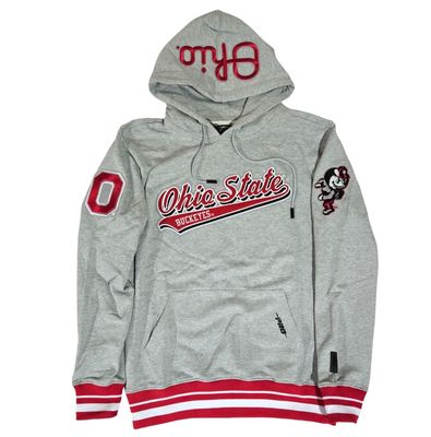 Ohio State Buckeyes Men’s Gray Pro Standard Script Hoodie