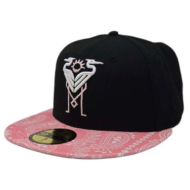 Inter Miami FC Men’s Black / Pink Paisley New Era 59Fifty Fitted Hat