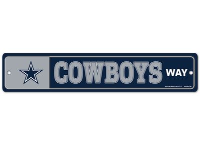 Dallas Cowboys 3.75" x 19" Team Street Sign