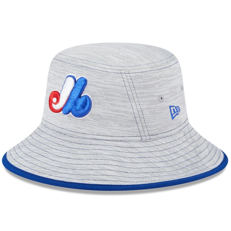 Montreal Expos New Era Gray Game Bucket Hat