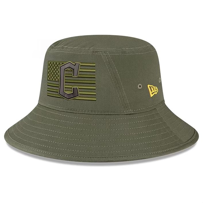 Cleveland Guardians Men’s New Era Armed Forces Day Bucket Hat