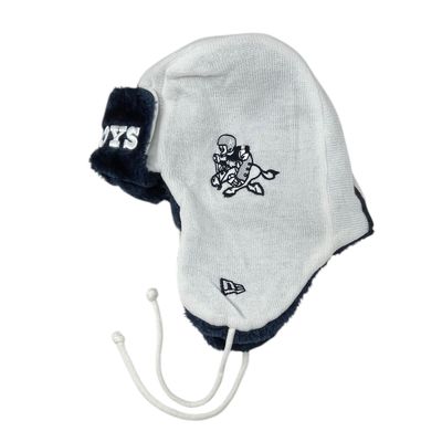 Dallas Cowboys Men's New Era Retro Helmet Head Trapper Knit Hat