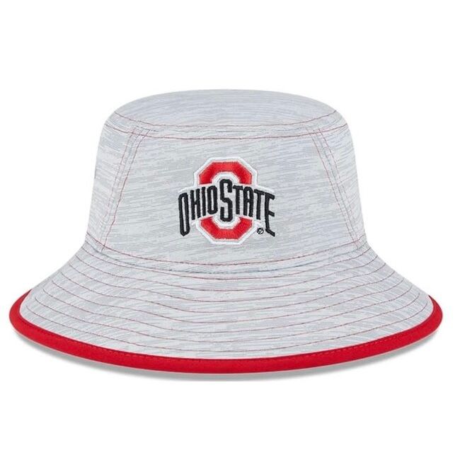 Ohio State Buckeyes Men's New Era Gray Game Bucket Hat