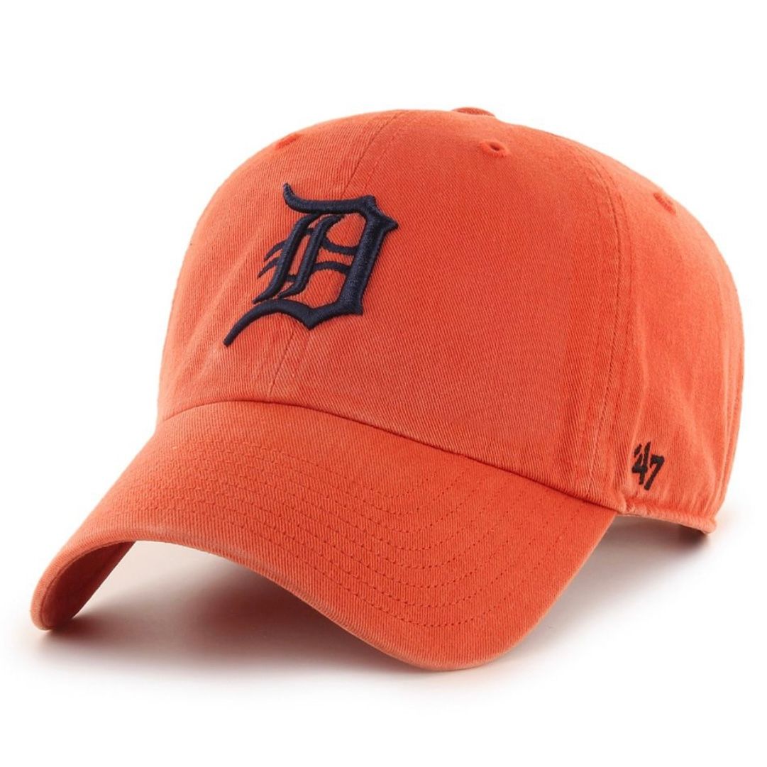 Detroit Tigers Men's Orange 47 Brand Clean Up Adjustable Hat