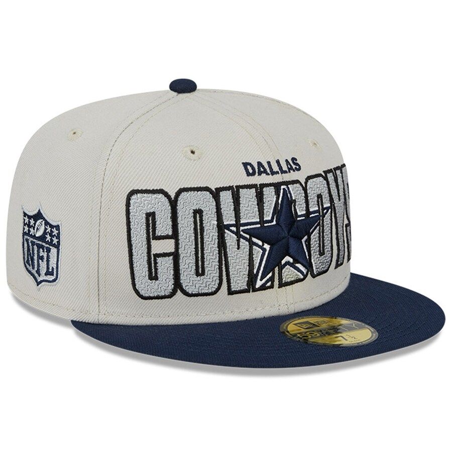 Dallas Cowboys Men’s New Era Stone 2023 NFL Draft 59FIFTY Fitted Hat