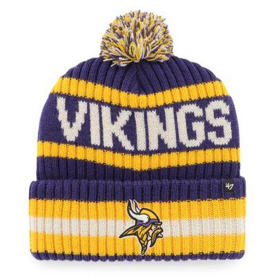 Minnesota Vikings Men’s 47 Bering Cuffed Pom Knit Hat
