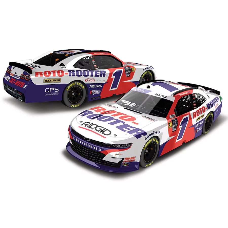 Sam Mayer #1 Roto-Rooter 2024 Camaro 1:64 Scale Diecast Car