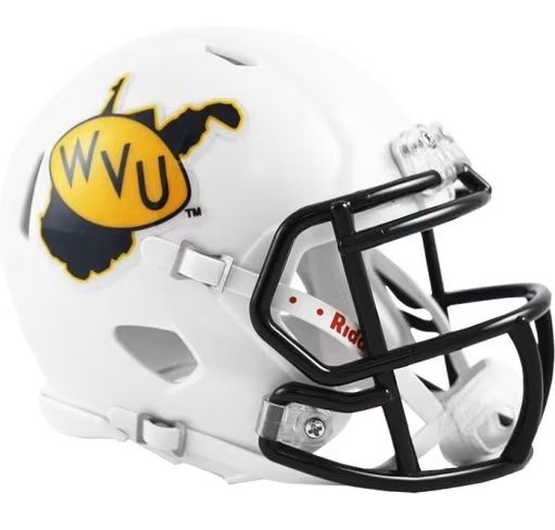 West Virginia Mountaineers Throwback Riddell Speed Mini Helmet