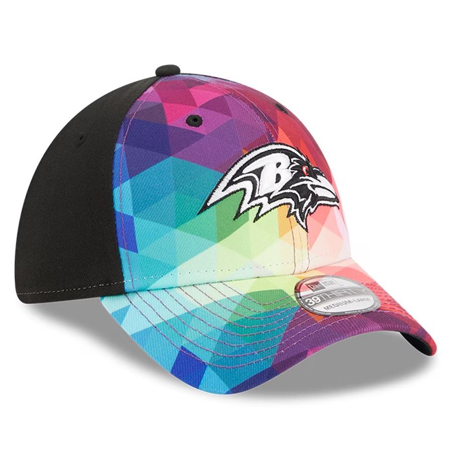 Baltimore Ravens Men's New Era 2023 NFL Crucial Catch 39THIRTY Flex Hat