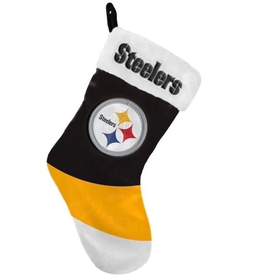 Pittsburgh Steelers Color Block Christmas Stocking