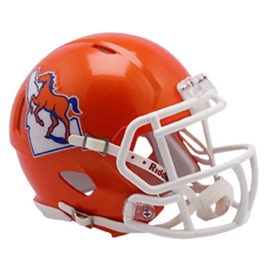 Boise State Broncos Throwback Riddell Speed Mini Helmet