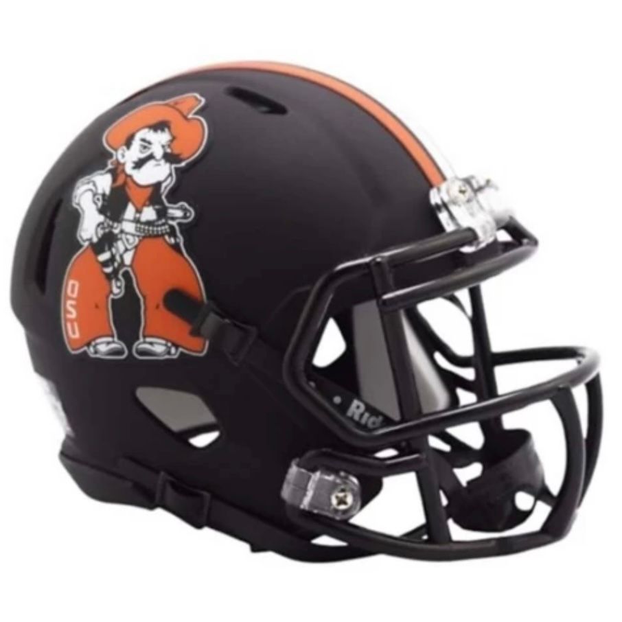 Oklahoma State Cowboys Pistol Pete Riddell Speed Mini Helmet