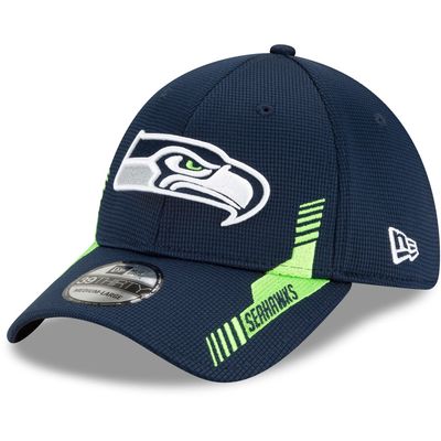 Seattle Seahawks Men's New Era NFL Sideline Home 39Thirty Stretch Fit Hat