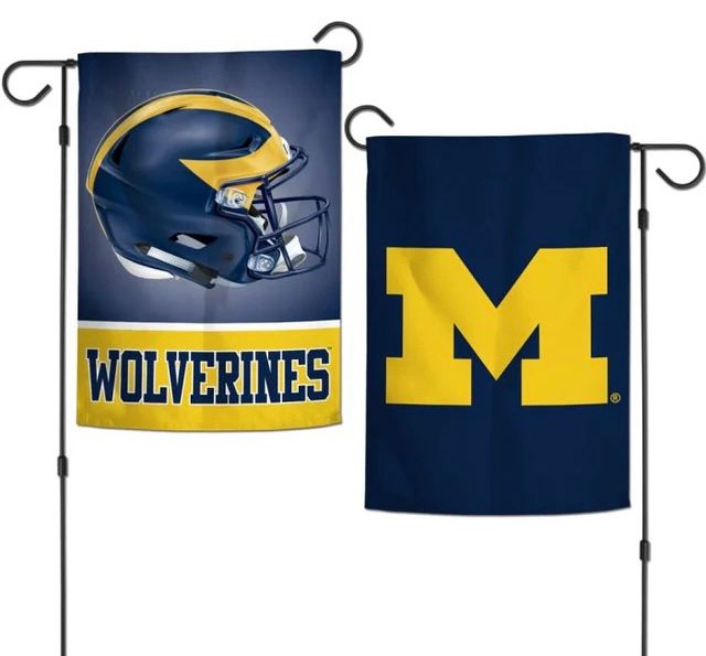 Michigan Wolverines 12.5" x 18" Premium 2-Sided Garden Flag
