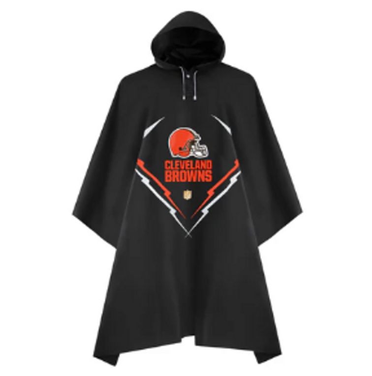 Cleveland Browns Adult Unisex Premium Rain Poncho