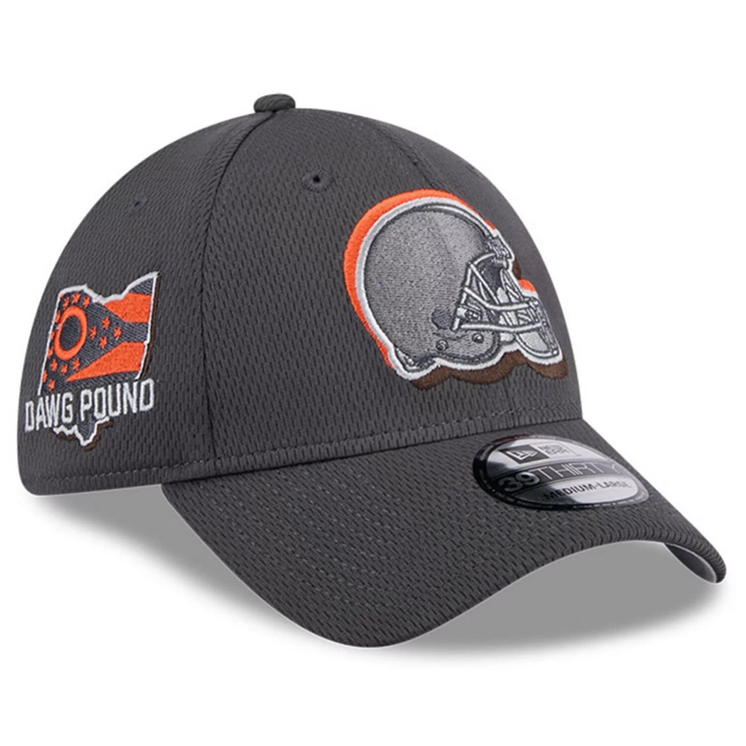 Cleveland Browns Men’s Graphite New Era 2024 NFL Draft 39THIRTY Hat, Size: Sm/Med