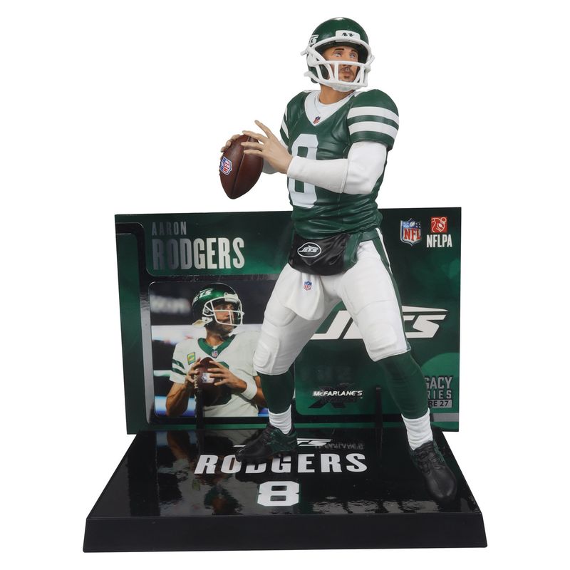 New York Jets Aaron Rodgers Green Jersey NFL McFarlane Legacy Series Figure 27
