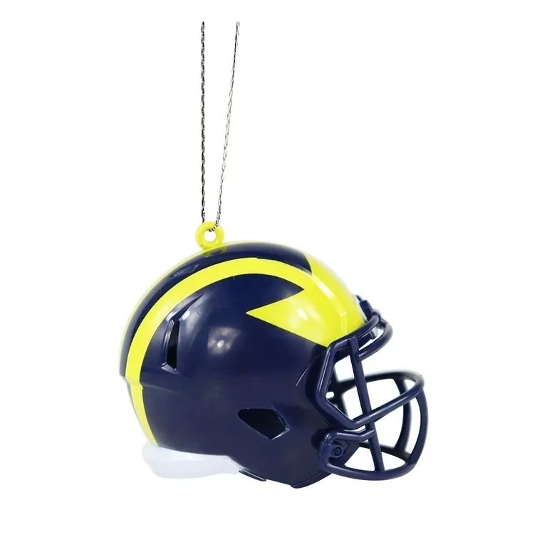 Michigan Wolverines Team Helmet Christmas Ornament