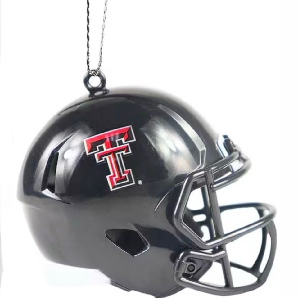 Texas Tech Red Raiders Team Helmet Christmas Ornament